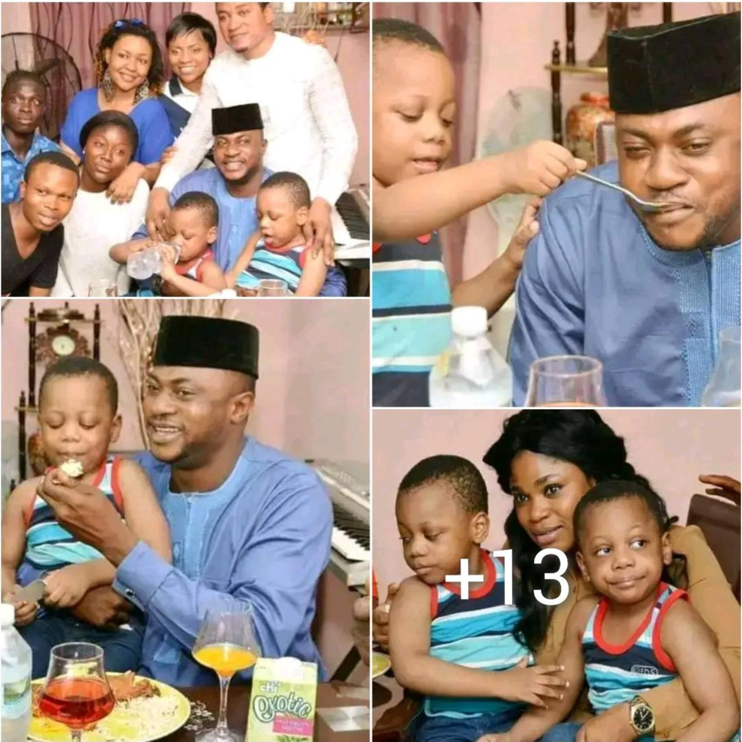 Check out cute Photos of Actor, Odunlade Adekola and Eniola Ajao Family