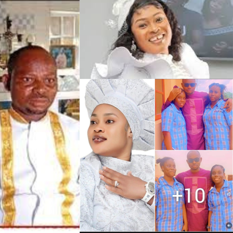 Pastor Adeleke, the late Egbin Orun’s spouse, visited his daughters in school.