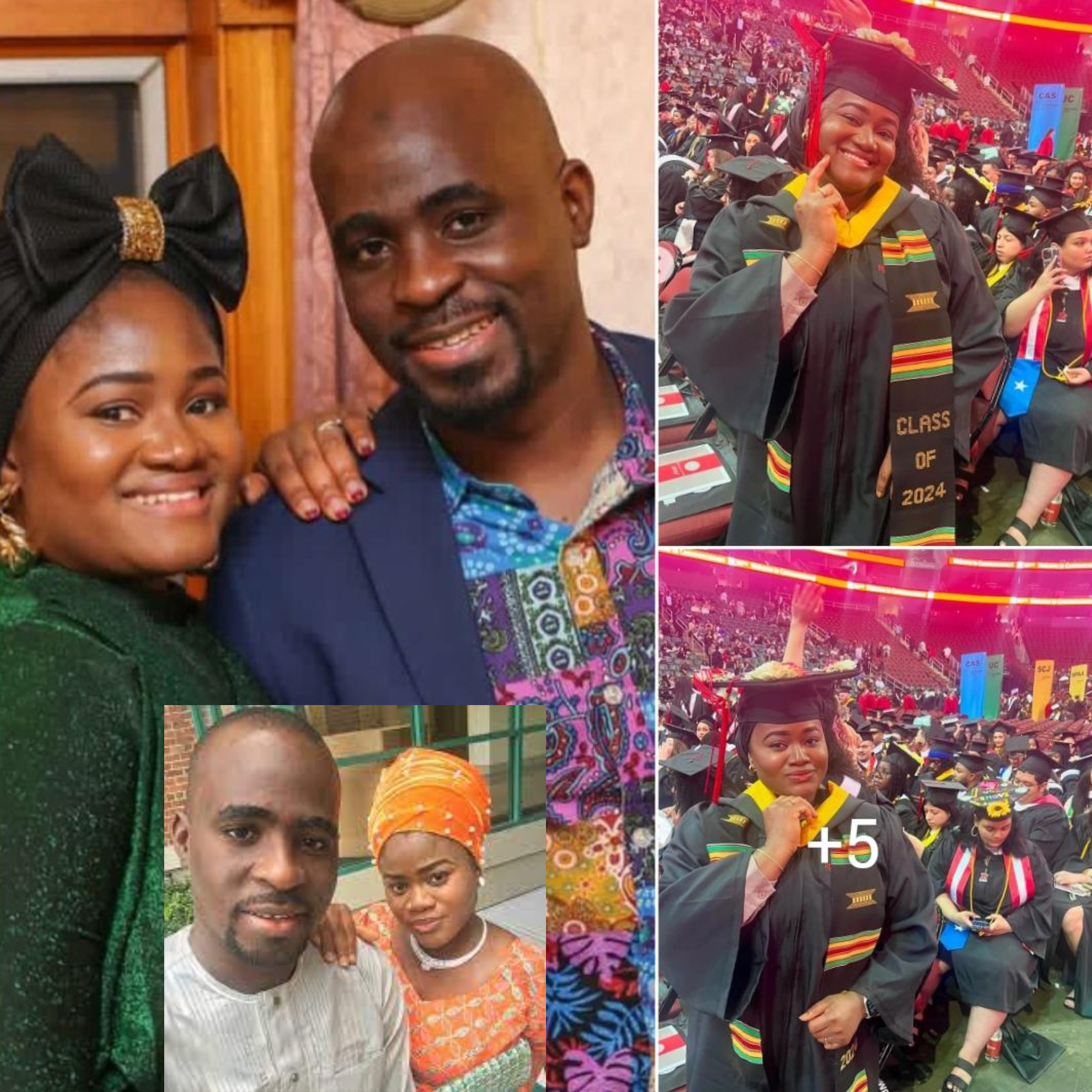 “You Made Me Proud”– Congratulations Pour In As Tunde Owokoniran Wife Bag Master Degree In United States.