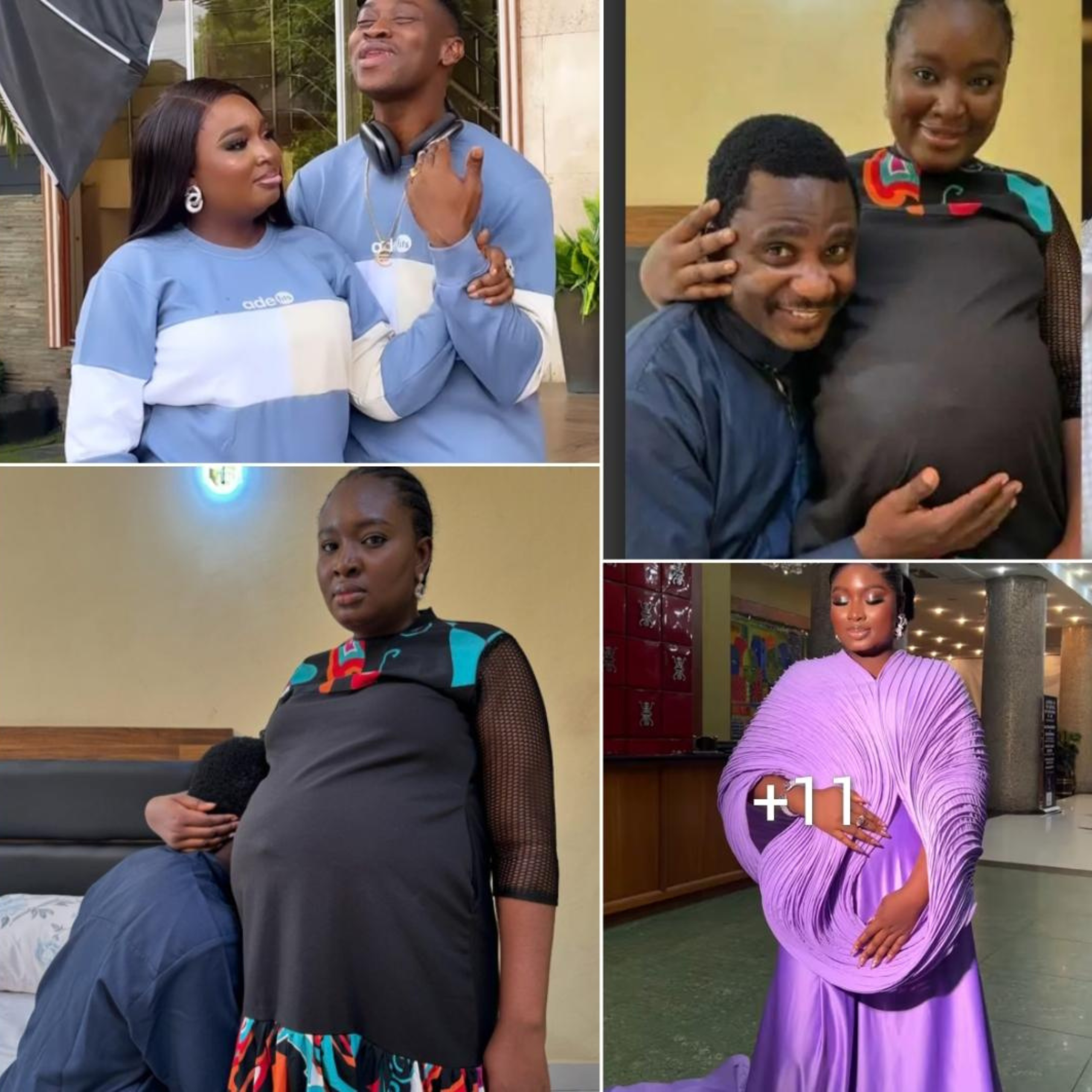 “See the man behind my big belly”- Lateef Adedimeji’s wife Mo Bimpe reacts to fresh pregnancy claims